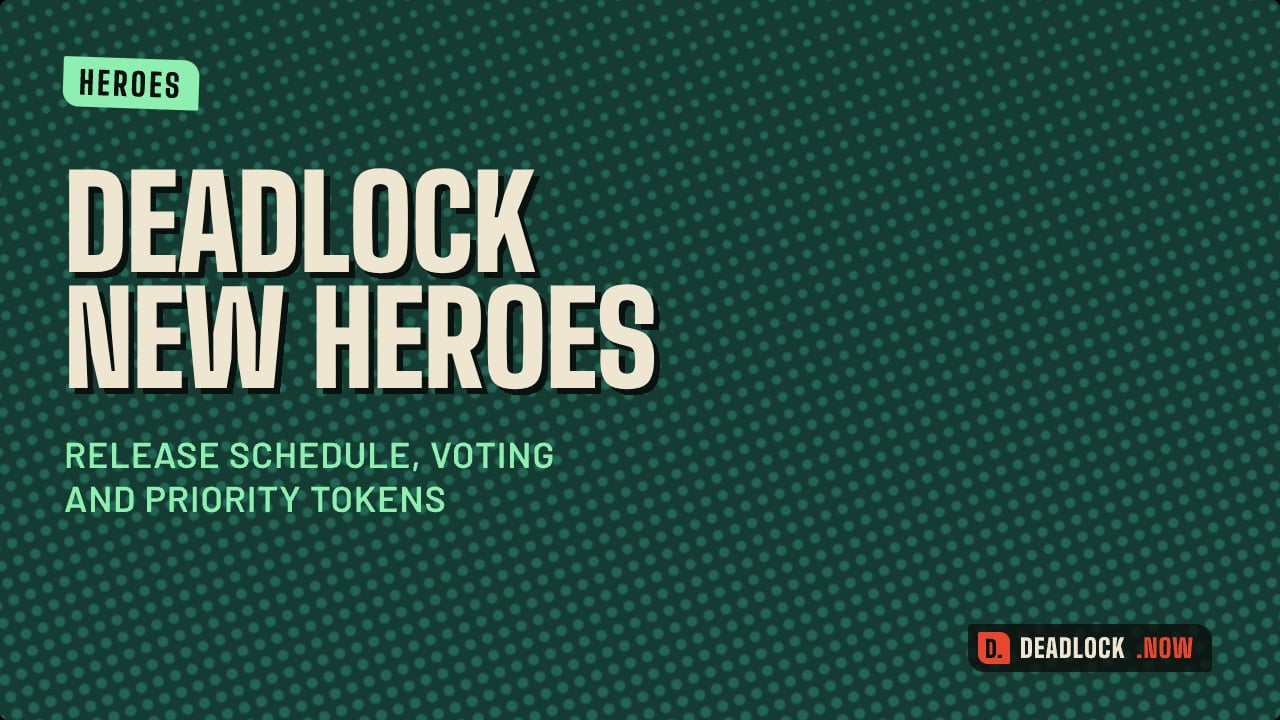 Deadlock New Heroes: Release Schedule, Voting and Priority Tokens